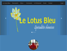 Tablet Screenshot of lotusbleu.be