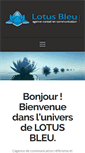 Mobile Screenshot of lotusbleu.fr
